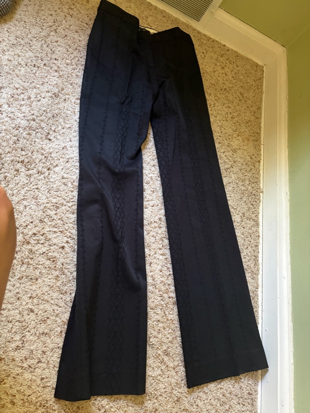 Elie Tahari Black Wide Leg Trousers